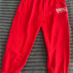Charlotte Russe Kids Red Sweatpants